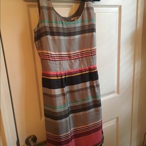 Banana silk stripe dress